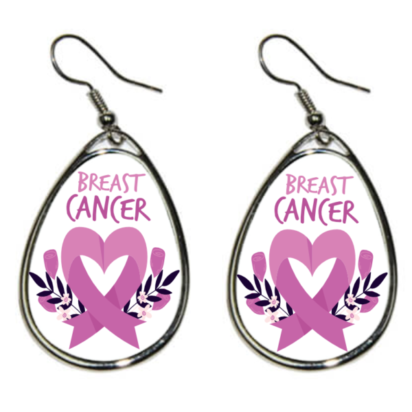 breast cancer awareness earrings