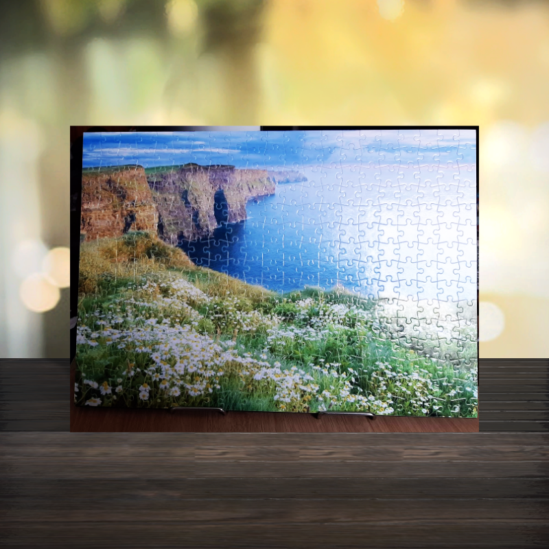Personalised cardboard jigsaw puzzle, Cliffs of Moher