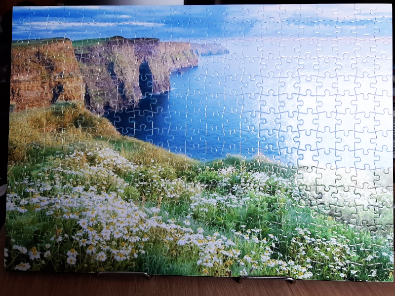 Personalised cardboard jigsaw puzzle, Cliffs of Moher