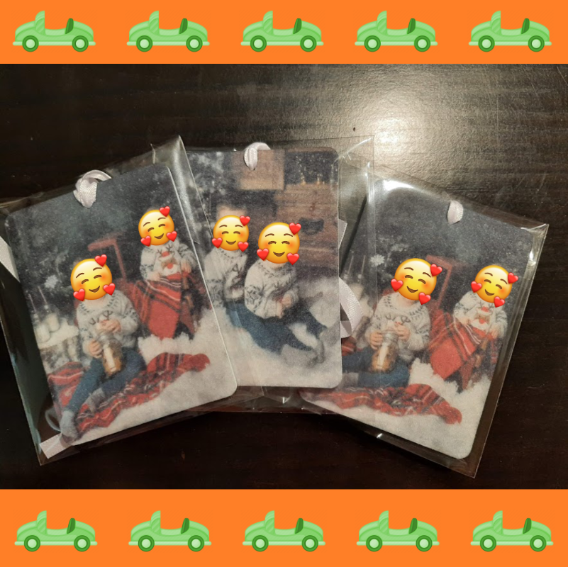 Personalised car air freshener