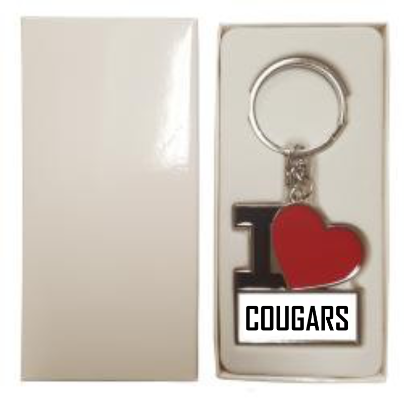 I love shaped keyring 87457