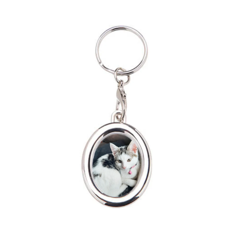 Double sided oval keyring 322566