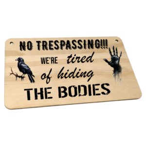 Personalised Wood Hanging Sign with black cord (235x140mm)