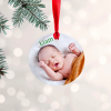 baby's 1st xmas Personalised Aluminium Ornament ‘Baby’s 1st Christmas’