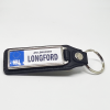 Longford Souvenir Slim Rectangle Keyring (Leather Look Finish) licence plate design Longford - An Longfort