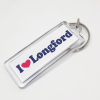 Longford Souvenir Slim Rectangle Plastic Keyring 558 Longford Souvenir Slim Rectangle Plastic Keyring I love Longford