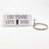 Personalised Slim Rectangle Plastic Keyring 533 Personalised Slim Rectangle Plastic Keyring 150 years 1875 a pint of Guinness 2025