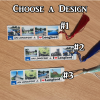 Longford Souvenir Aluminium Bookmarks – Designs 1 to 3, featuring County Longford map and Irish landmarks, handmade by Eirini’s Giftwear.