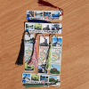 Set of six Longford Souvenir Aluminium Bookmarks featuring Irish landmarks including St. Mel’s Cathedral and Granard Motte, handmade by Eirini’s Giftwear in Longford, Ireland.