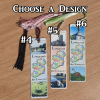 Longford Souvenir Aluminium Bookmarks – Designs 4 to 6, featuring County Longford map and Irish landmarks, handmade by Eirini’s Giftwear.