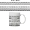 pog mo thoin mug w Personalised adult humour mug with name on top and hidden Póg mo thóin message in tyre style design, 11oz white mug.