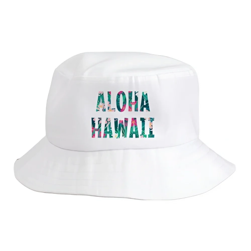 Personalised Bucket Hat with text Aloha Hawai